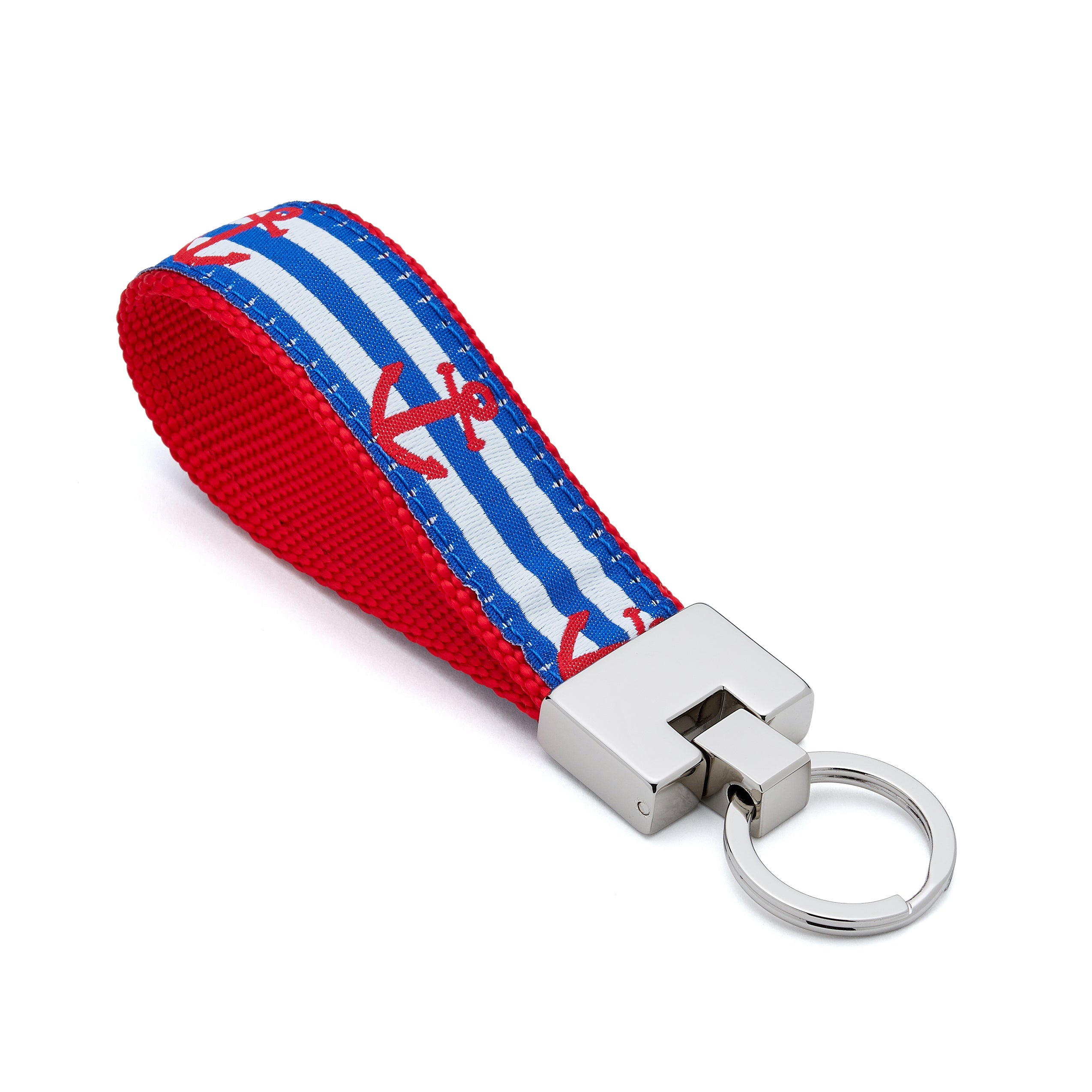 Anchors Aweigh Keychain blue white maritime naval