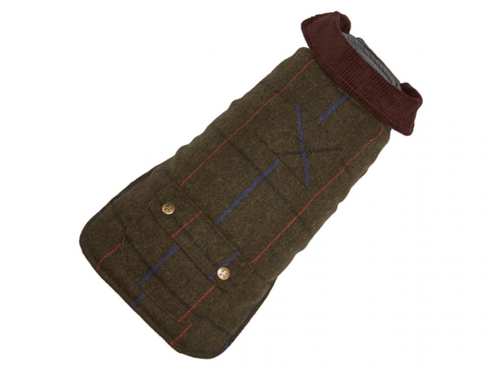 Brown textured phone case with buttons on a white background