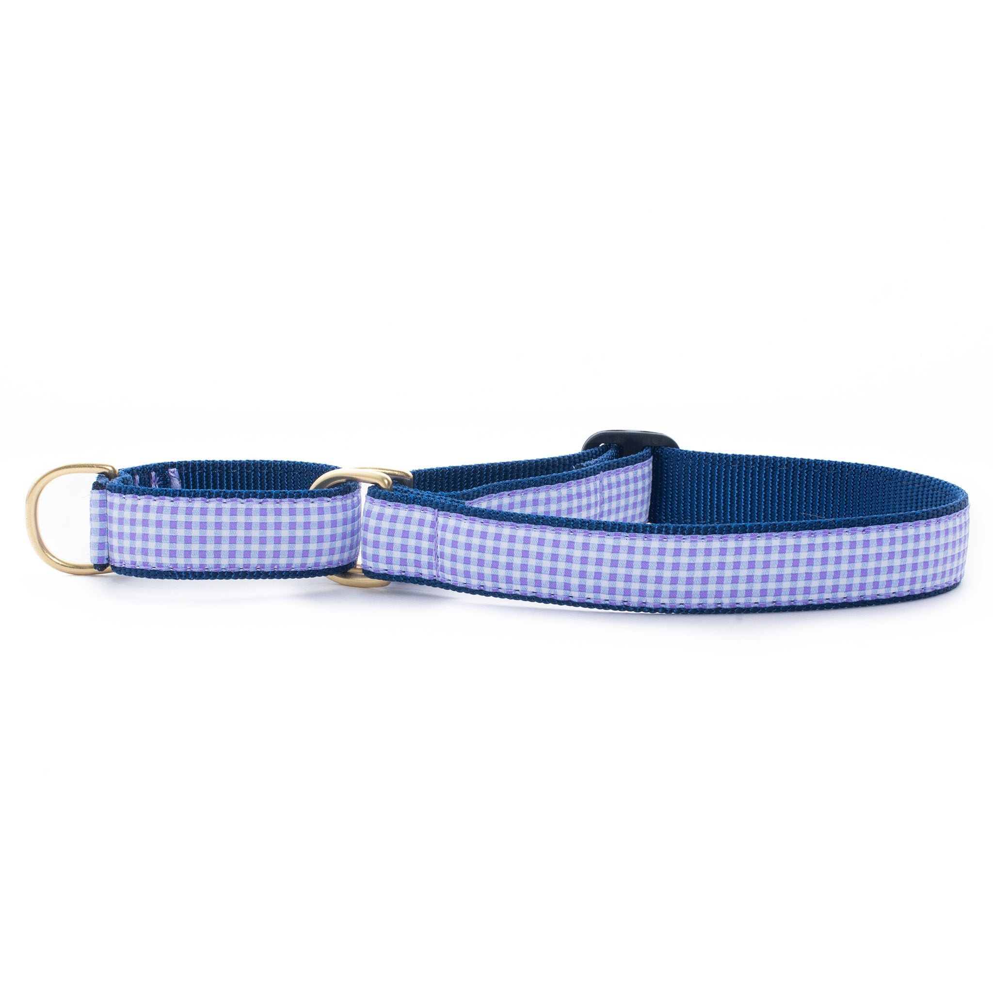 Purple Gingham Martingale