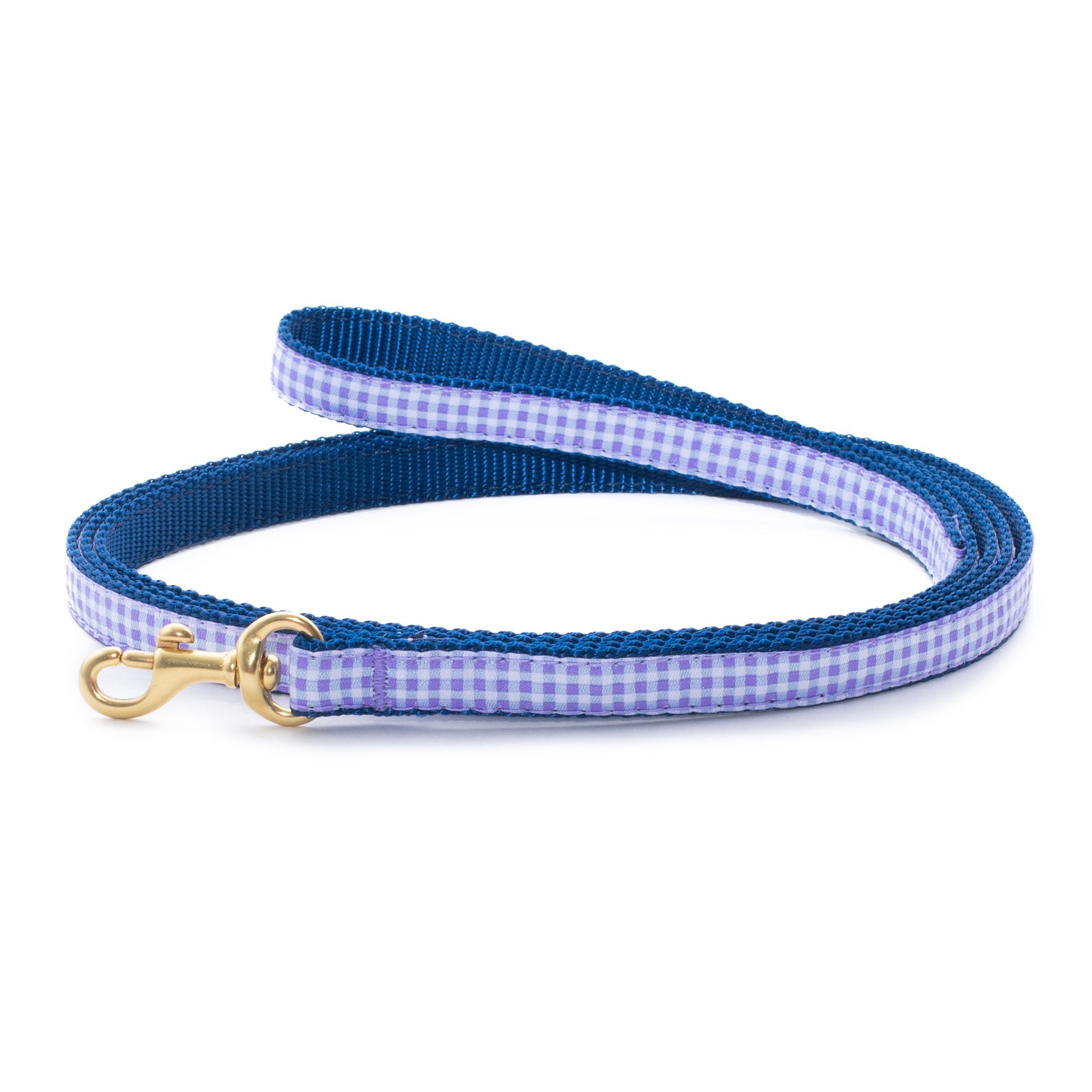 Purple Gingham Small Breed Dog Lead