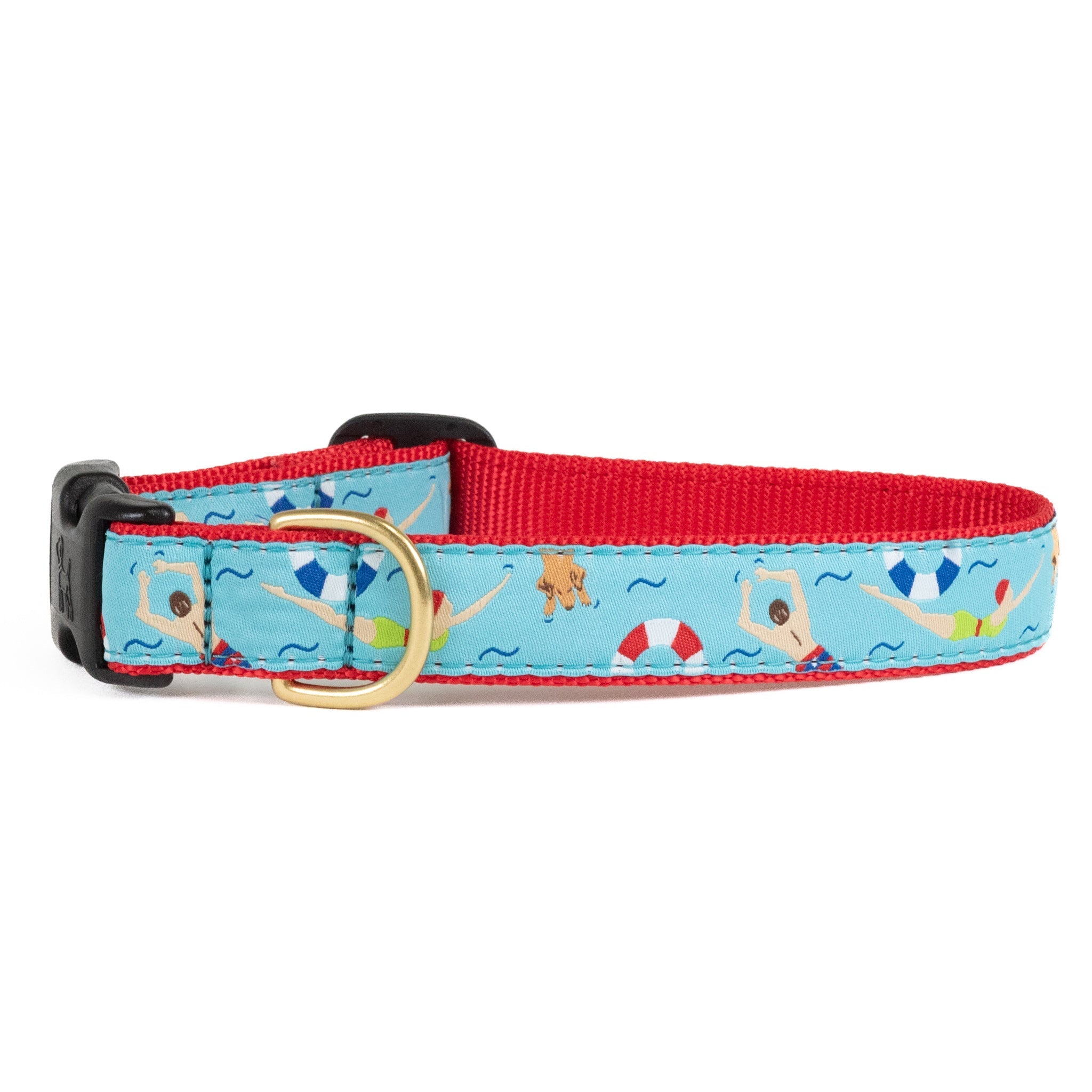 Swim Time Wide Dog Collar