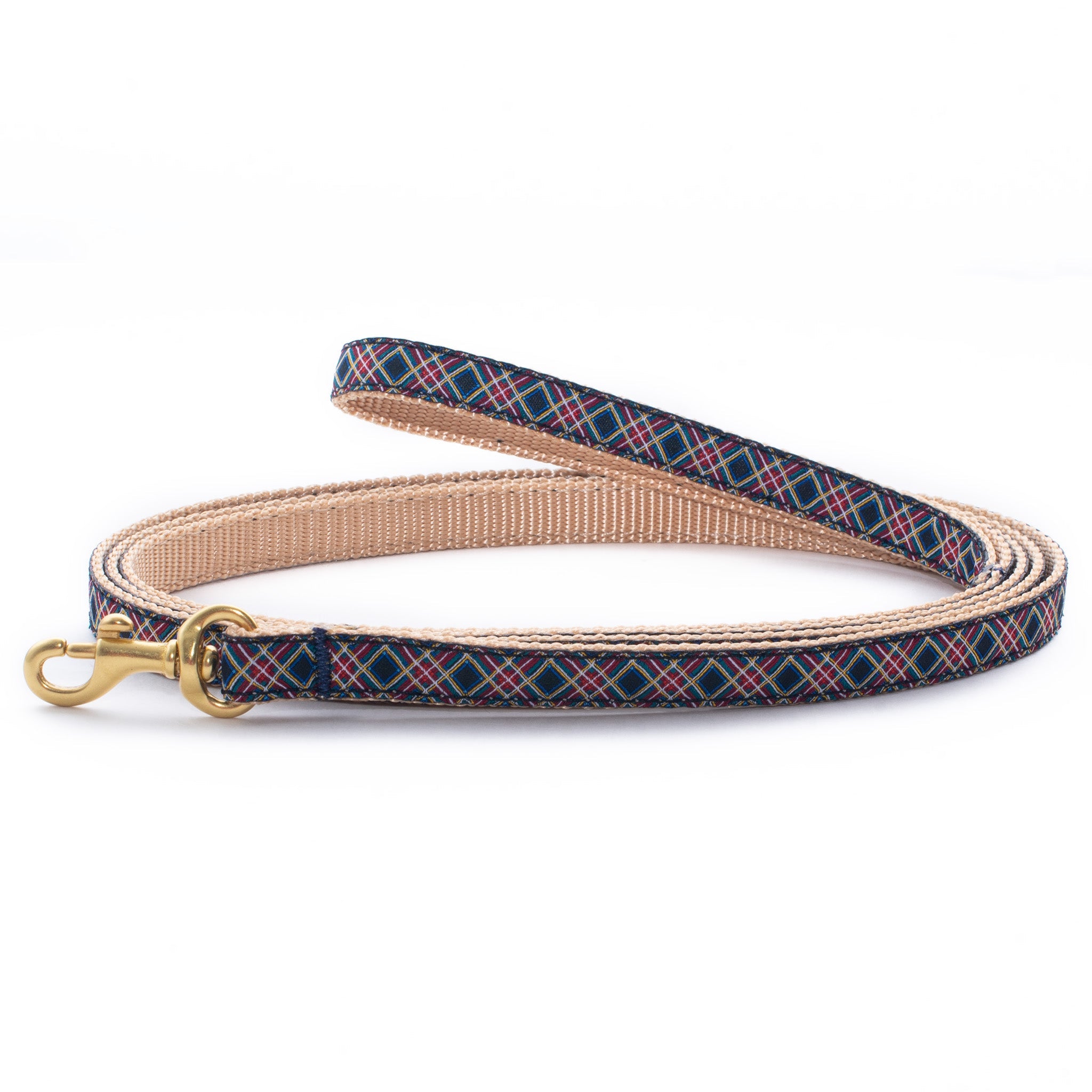 Black Tartan Small Breed Dog Lead