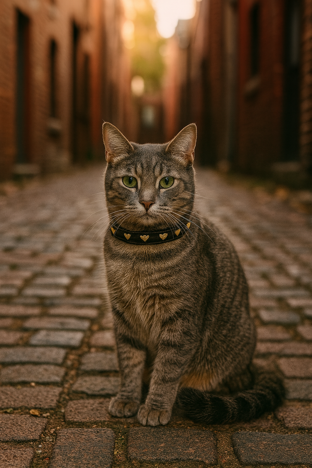 Heart of Gold Cat Collar