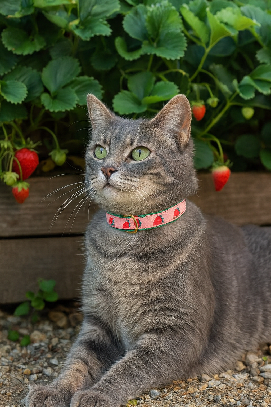 Strawberry Fields Cat Collar