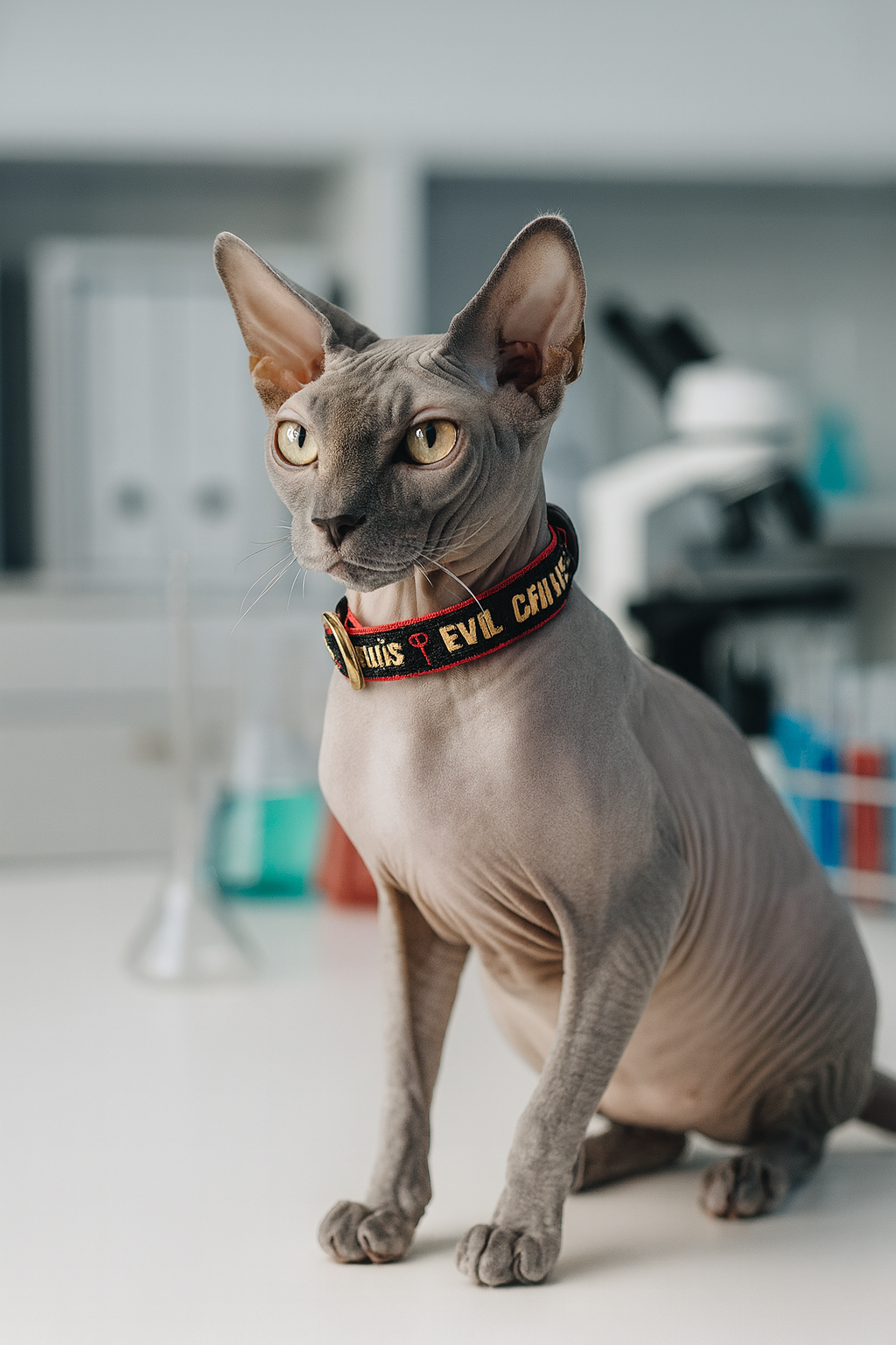 Evil Genius Cat Collar