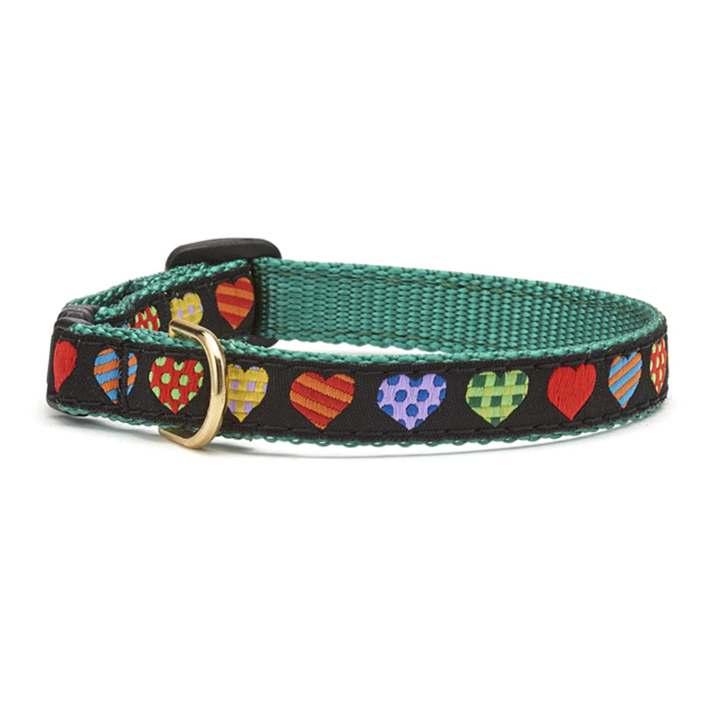 Colorful Hearts Cat Collar