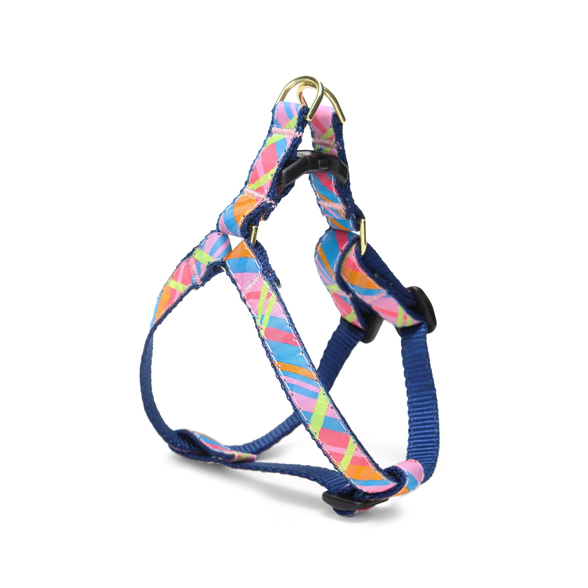 Pink Madras Small Breed Dog Harness