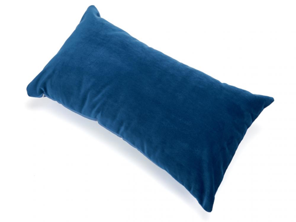 Blue pillow on a white background