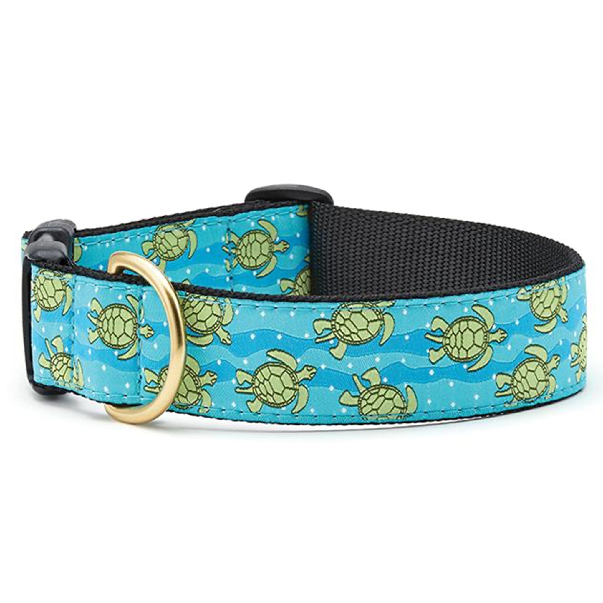 Sea Turtle Extra Wide Dog Collar 1.5"