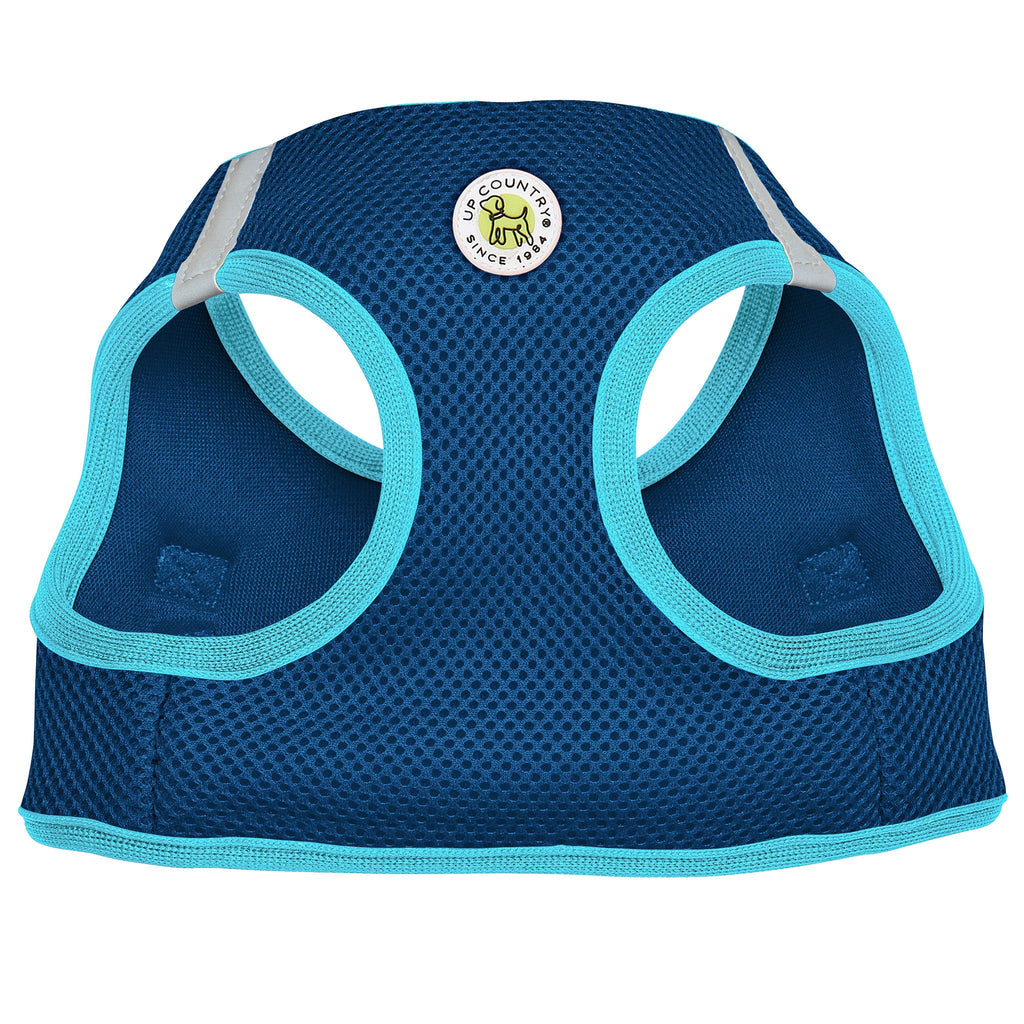 Navy and Aqua Small Dog Vest Harness
