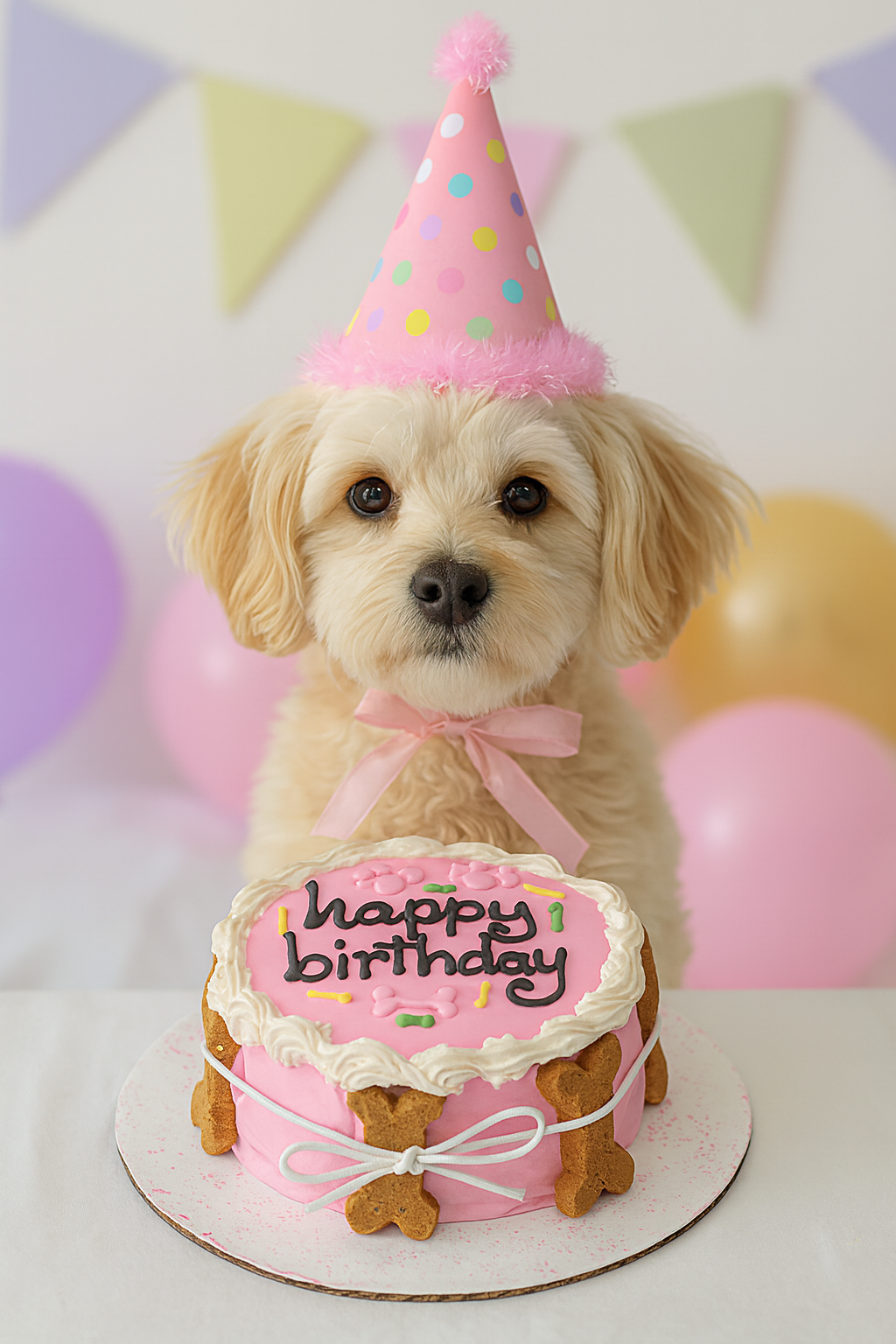 Pretty in Pink Paw-ty Cake 🎀